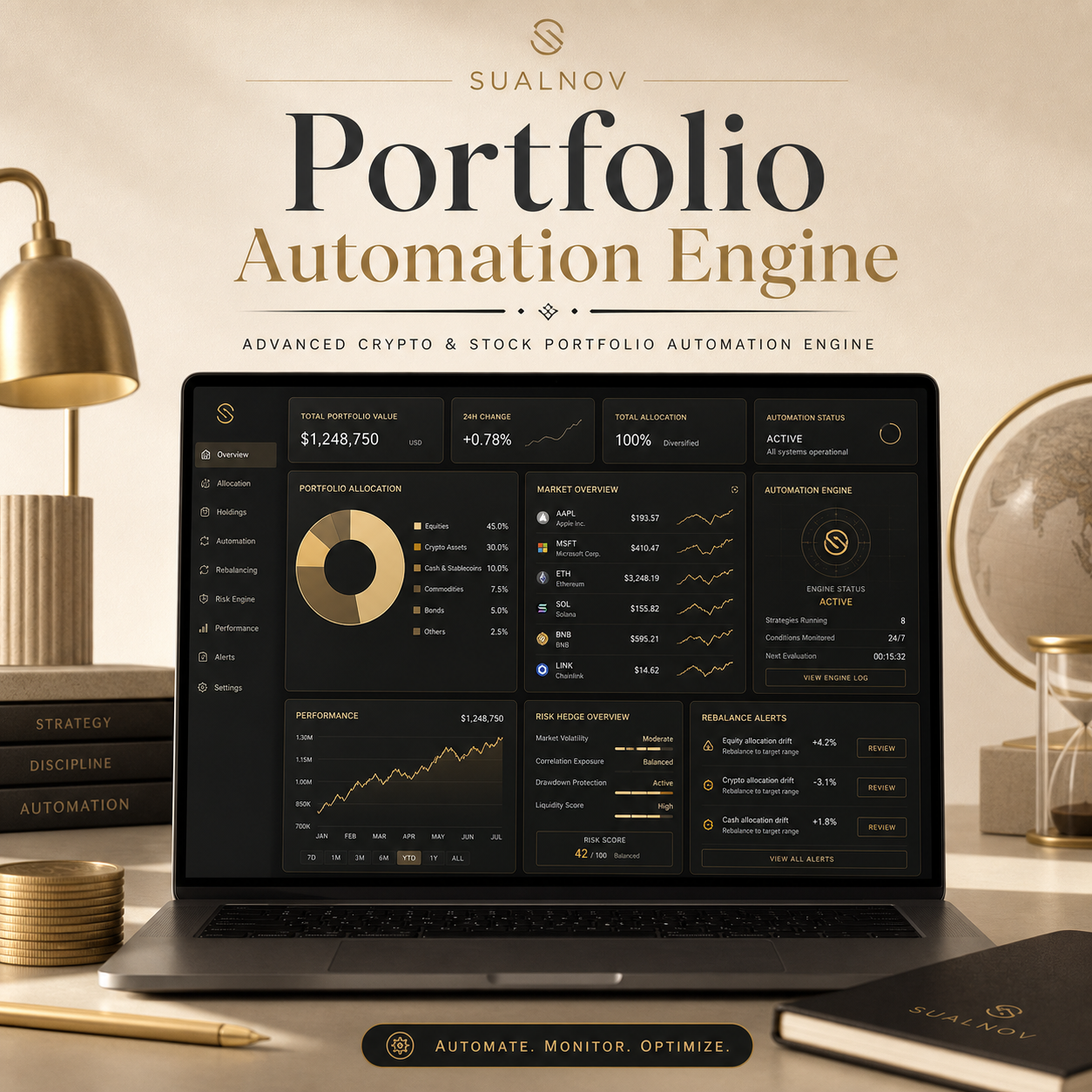 Advanced Crypto & Stock Portfolio Automation Engine