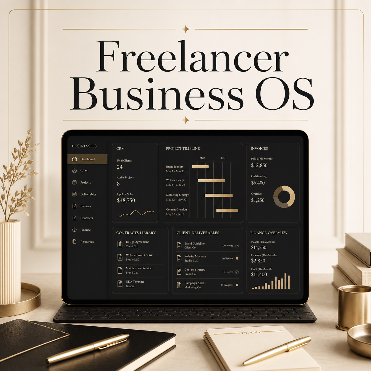 Freelancer All-in-One Business OS (Notion)