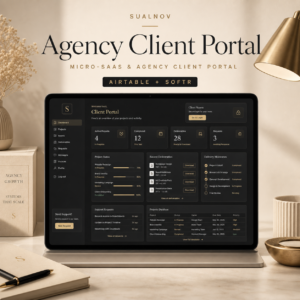 Micro-SaaS & Agency Client Portal (Airtable + Softr)