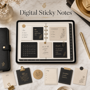 Premium Aesthetic Digital Sticky Notes (GoodNotes)